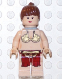 LEGO sw085 Princess Leia (Jabba Slave with Neck Bracket with Back Stud, Light Flesh)